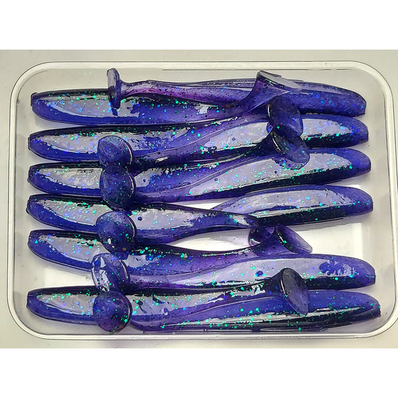 Силікон Keitech Easy Shiner 2" (12 шт/упак), колір:408 electric june bug, Довжина силікону: 2" (5.1 см), Колір силікону: 408 Electric June Bug, фото , изображение 8