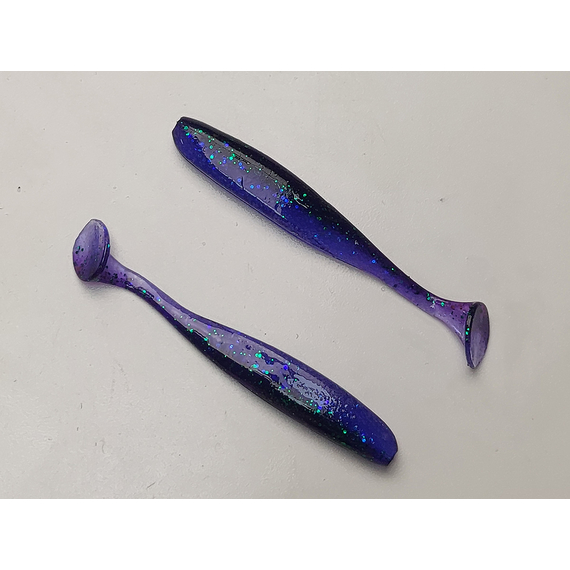 Силікон Keitech Easy Shiner 2" (12 шт/упак), колір:408 electric june bug, Довжина силікону: 2" (5.1 см), Колір силікону: 408 Electric June Bug, фото , изображение 4