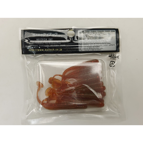 Силікон Keitech Swing Impact 2" (12 шт/упак), колір:pal#07 motoroil red flake, Довжина силікону: 2" (5.1 см), Колір силікону: pal#07 motoroil red flake, фото , изображение 5