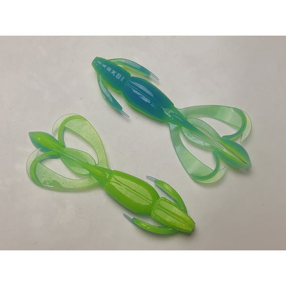 Силикон Keitech Crazy Flapper 3.6" (7 шт/уп) ц:pal#03 ice chartreuse, Длина силикона: 3.6" (9.1 см), Расцветка силикона: PAL#03 Ice Chartreuse, фото , изображение 3