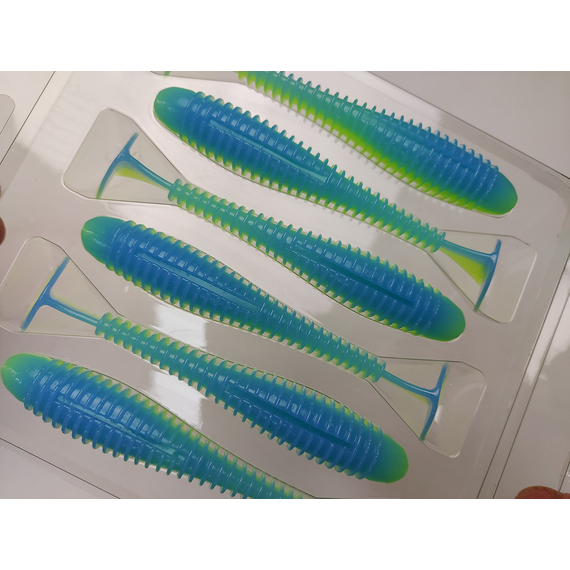 Силікон Keitech Swing Impact FAT 4.3" (6 шт/упак), колір:pal#03 ice chartreuse, Довжина силікону: 4.3" (10.9 см), Колір силікону: PAL#03 Ice Chartreuse, фото , изображение 6