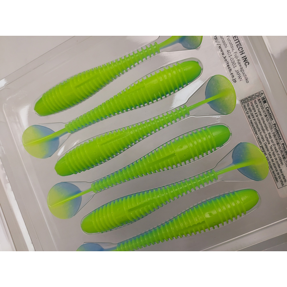 Силікон Keitech Swing Impact FAT 4.3" (6 шт/упак), колір:pal#03 ice chartreuse, Довжина силікону: 4.3" (10.9 см), Колір силікону: PAL#03 Ice Chartreuse, фото , изображение 7