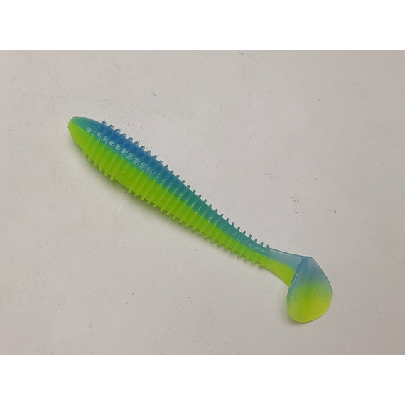 Силікон Keitech Swing Impact FAT 4.3" (6 шт/упак), колір:pal#03 ice chartreuse, Довжина силікону: 4.3" (10.9 см), Колір силікону: PAL#03 Ice Chartreuse, фото , изображение 3