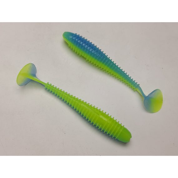 Силікон Keitech Swing Impact FAT 4.3" (6 шт/упак), колір:pal#03 ice chartreuse, Довжина силікону: 4.3" (10.9 см), Колір силікону: PAL#03 Ice Chartreuse, фото , изображение 5