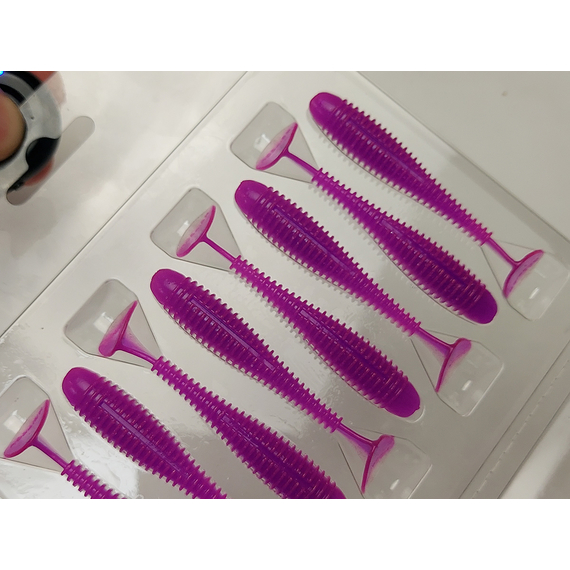 Силікон Keitech Swing Impact FAT 2.8" (8 шт/упак), колір:pal#14 glamorous pink, Довжина силікону: 2.8" (7.1 см), Колір силікону: PAL#14 Glamorous Pink, фото , изображение 10