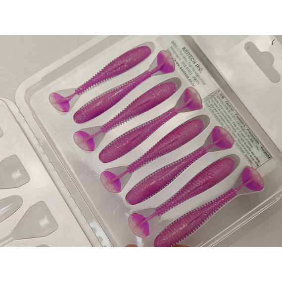 Силікон Keitech Swing Impact FAT 2.8" (8 шт/упак), колір:pal#14 glamorous pink, Довжина силікону: 2.8" (7.1 см), Колір силікону: PAL#14 Glamorous Pink, фото , изображение 12