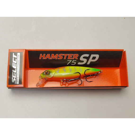 Воблер Select Hamster 75SP 75mm 10.4g #03 (0.8-1.0m), Размер/Вес: 75mm/10g, Цвет воблера: col.03, фото , изображение 3
