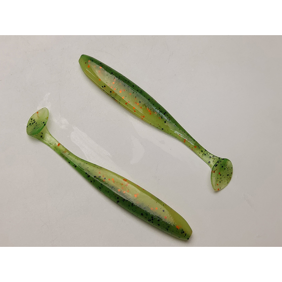 Силікон Keitech Easy Shiner 4" (7 шт/упак), колір:ea#05 hot fire tiger, Довжина силікону: 4" (10.2 см), Колір силікону: EA#05 Hot Fire Tiger, фото , изображение 4