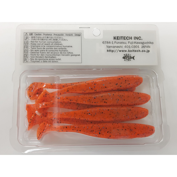 Силікон Keitech Easy Shiner 4" (7 шт/упак), колір:ea#13 spicy mustard/blue, Довжина силікону: 4" (10.2 см), Колір силікону: EA#13 Spicy Mustard/Blue, фото , изображение 8