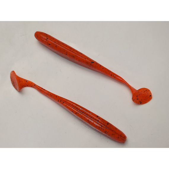 Силікон Keitech Easy Shiner 4" (7 шт/упак), колір:ea#13 spicy mustard/blue, Довжина силікону: 4" (10.2 см), Колір силікону: EA#13 Spicy Mustard/Blue, фото , изображение 5