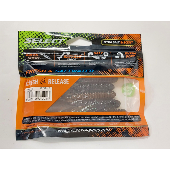 Силикон Select Freek 4.5" col.206 (5 шт/упак), Длина силикона: 4.5" (11.43 см), Расцветка силикона: 206, фото , изображение 9