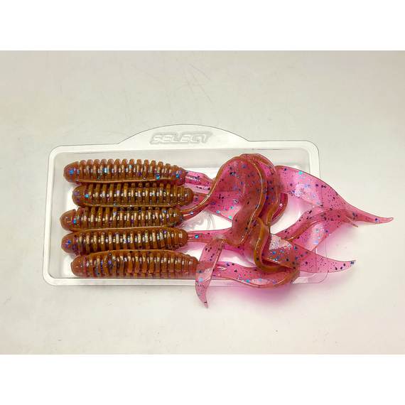 Силікон Select Freek 4.5" col.900 (5 шт/упак), Довжина силікону: 4.5" (11.43 см), Колір силікону: 900, фото , изображение 6