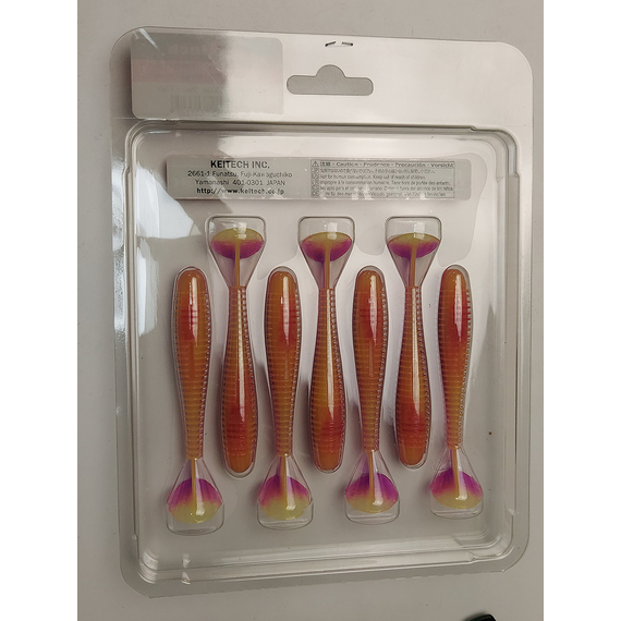 Силікон Keitech Swing Impact FAT 3.3" (7 шт/упак), колір:pal#12 grape shad, Довжина силікону: 3.3" (8.4 см), Колір силікону: PAL#12 Grape Shad, фото , изображение 7