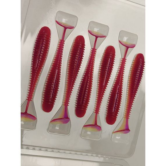 Силікон Keitech Swing Impact FAT 3.3" (7 шт/упак), колір:pal#12 grape shad, Довжина силікону: 3.3" (8.4 см), Колір силікону: PAL#12 Grape Shad, фото , изображение 10