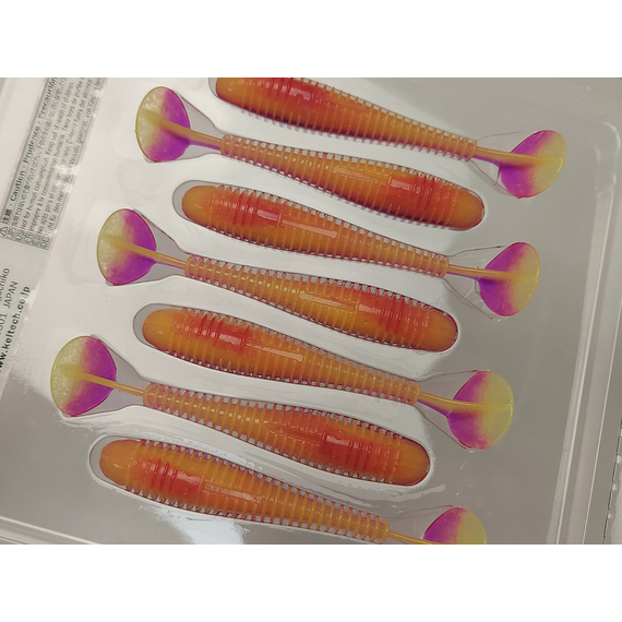 Силікон Keitech Swing Impact FAT 3.3" (7 шт/упак), колір:pal#12 grape shad, Довжина силікону: 3.3" (8.4 см), Колір силікону: PAL#12 Grape Shad, фото , изображение 9