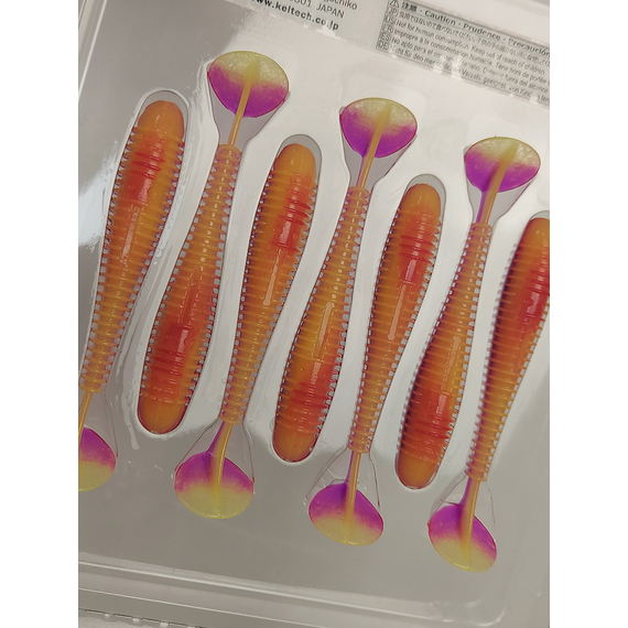 Силікон Keitech Swing Impact FAT 3.3" (7 шт/упак), колір:pal#12 grape shad, Довжина силікону: 3.3" (8.4 см), Колір силікону: PAL#12 Grape Shad, фото , изображение 11