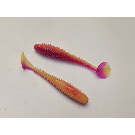 Силікон Keitech Swing Impact FAT 3.3" (7 шт/упак), колір:pal#12 grape shad, Довжина силікону: 3.3" (8.4 см), Колір силікону: PAL#12 Grape Shad, фото , изображение 5