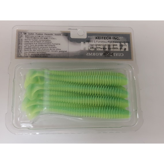 Силікон Keitech Swing Impact 4" (8 шт/упак), колір:ea#11 limechartreuseglow, Довжина силікону: 4" (10.2 см), Колір силікону: EA#11 Lime Chartreuse Glow, фото , изображение 7
