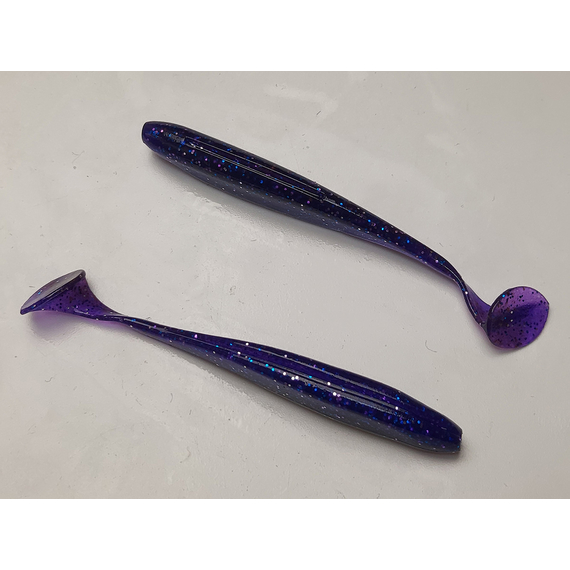 Силікон Keitech Easy Shiner 3.5", колір:ea#04 violet, Довжина силікону: 3.5" (8.9 см), Колір силікону: EA#04 Violet, фото , изображение 5