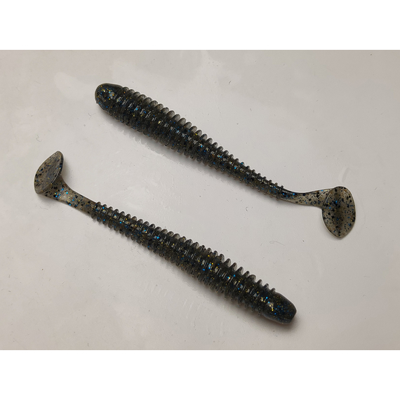 Силікон Keitech Swing Impact 4" (8 шт/упак), колір:205 bluegill, Довжина силікону: 4" (10.2 см), Колір силікону: 205 Bluegill, фото , изображение 4