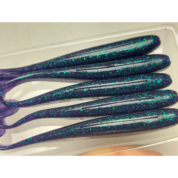 Силікон Select Easy Shad 5" #777 — їстівний віброхвіст для судака та щуки (5 шт/упак), Довжина силікону: 5" (12.7 см), Колір силікону: 777, фото , изображение 11