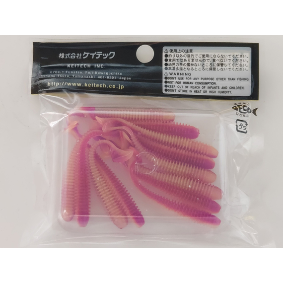 Силикон Keitech Swing Impact 2" (12 шт/упак), цвет: pal#12 grape shad, Длина силикона: 2" (5.1 см), Расцветка силикона: PAL#12 Grape Shad, фото , изображение 6