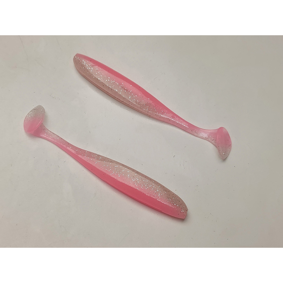 Силікон Keitech Easy Shiner 3.5", колір:ea#10 pink silver glow, Довжина силікону: 3.5" (8.9 см), Колір силікону: EA#10 Pink Silver Glow, фото , изображение 4