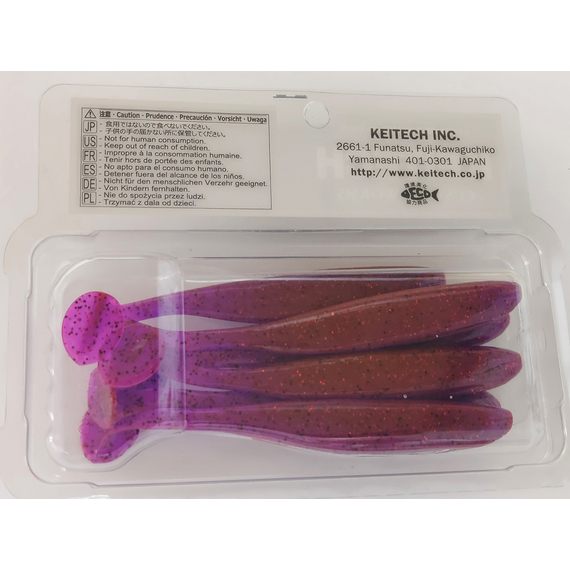 Силікон Keitech Easy Shiner 4.5" (6 шт/упак), колір:pal#13 mistic spice, Довжина силікону: 4.5" (11.4 см), Колір силікону: PAL#13 Mistic Spice, фото , изображение 9