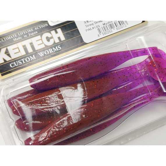 Силікон Keitech Easy Shiner 4.5" (6 шт/упак), колір:pal#13 mistic spice, Довжина силікону: 4.5" (11.4 см), Колір силікону: PAL#13 Mistic Spice, фото , изображение 8