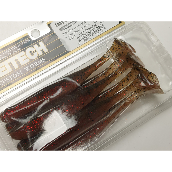 Силікон Keitech Easy Shiner 4.5" (6 шт/упак), колір:404 red crawdad, Довжина силікону: 4.5" (11.4 см), Колір силікону: 404 Red Crawdad, фото , изображение 7