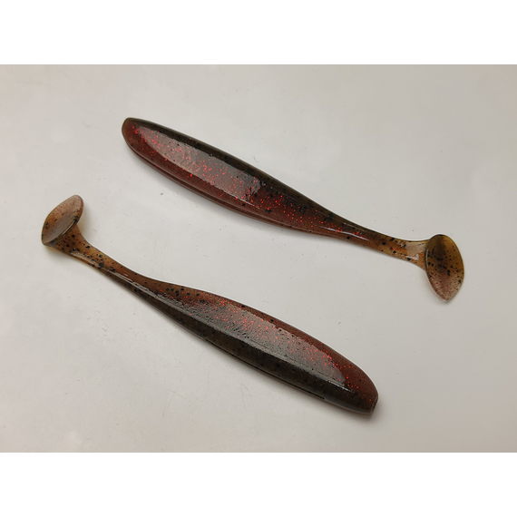 Силікон Keitech Easy Shiner 4.5" (6 шт/упак), колір:404 red crawdad, Довжина силікону: 4.5" (11.4 см), Колір силікону: 404 Red Crawdad, фото , изображение 4