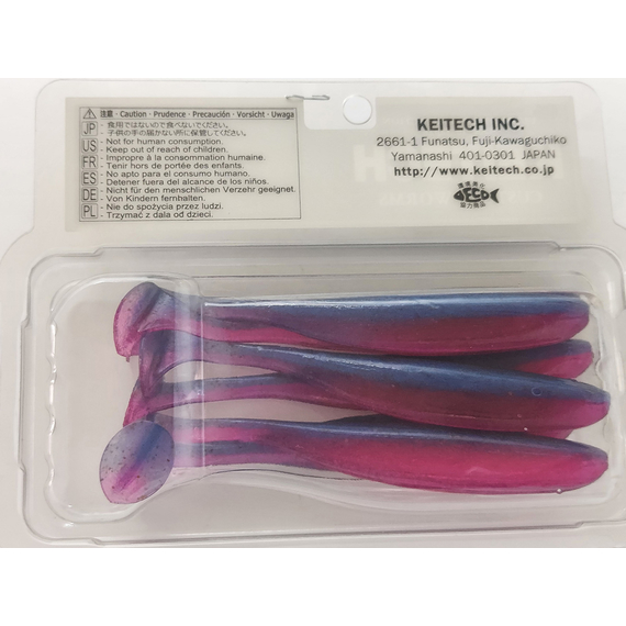 Силікон Keitech Easy Shiner 4.5" (6 шт/уп), колір:473 morning dawn, Довжина силікону: 4.5" (11.4 см), Колір силікону: 473 Morning Dawn, фото , изображение 9