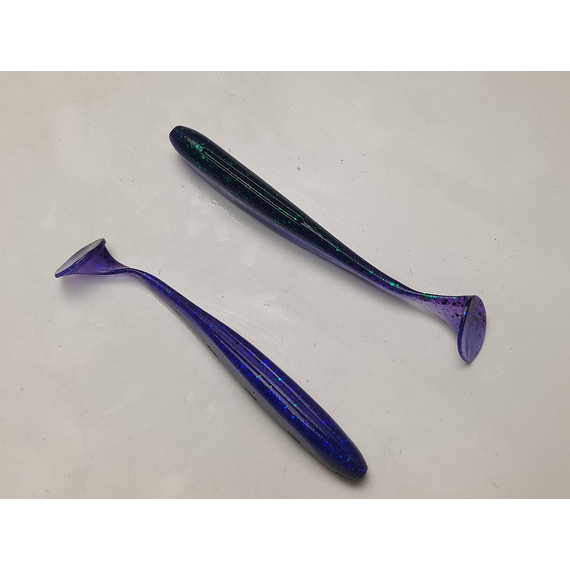Силикон Keitech Easy Shiner 3.5" ц:408 electric june bug, Длина силикона: 3.5" (8.9 см), Расцветка силикона: 408 Electric June Bug, фото , изображение 5