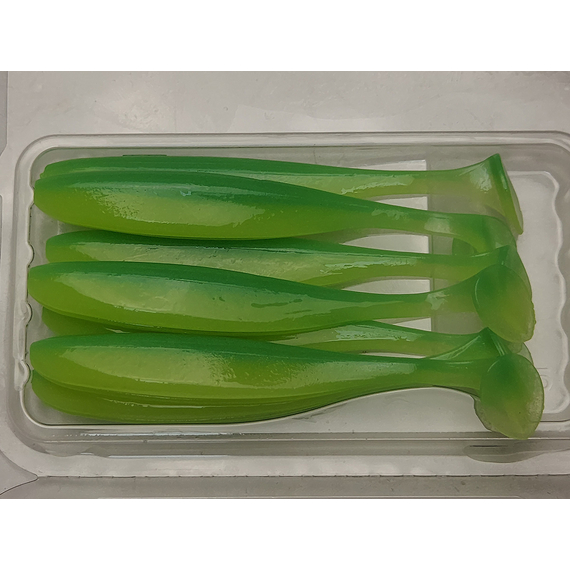 Силікон Keitech Easy Shiner 3.5", колір:424 lime chartreuse, Довжина силікону: 3.5" (8.9 см), Колір силікону: 424 Lime Chartreuse, фото , изображение 5