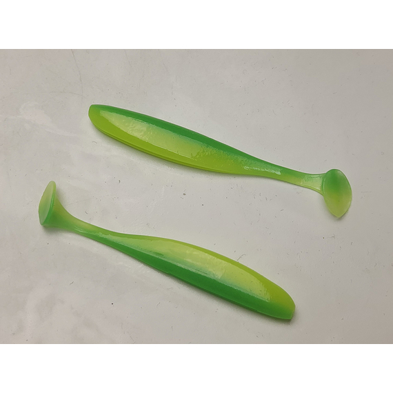 Силікон Keitech Easy Shiner 3.5", колір:424 lime chartreuse, Довжина силікону: 3.5" (8.9 см), Колір силікону: 424 Lime Chartreuse, фото , изображение 3