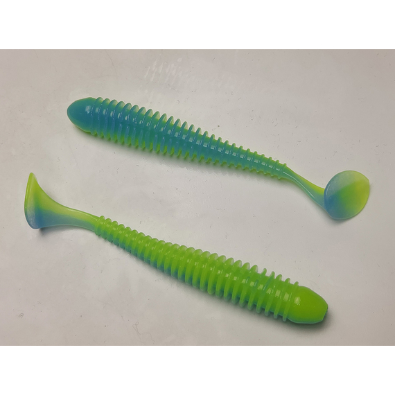 Силикон Keitech Swing Impact 4.5" (6 шт/упак) ц:pal#03 ice chartreuse, Длина силикона: 4.5" (11.4 см), Расцветка силикона: EA#13 Ice Chartreuse, фото , изображение 5