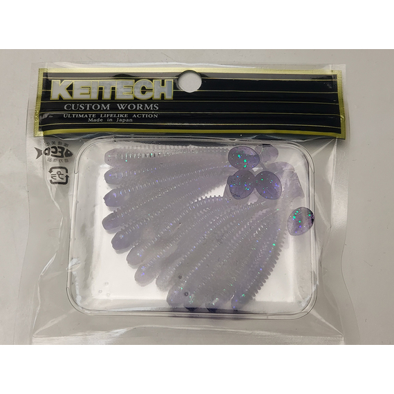 Силікон Keitech Swing Impact 2" (12 шт/упак), колір:408 electric june bug, Довжина силікону: 2" (5.1 см), Колір силікону: 408 Electric June Bug, фото , изображение 5