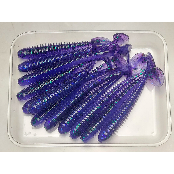 Силікон Keitech Swing Impact 2" (12 шт/упак), колір:408 electric june bug, Довжина силікону: 2" (5.1 см), Колір силікону: 408 Electric June Bug, фото , изображение 7