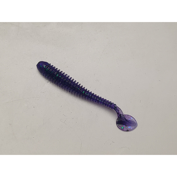 Силікон Keitech Swing Impact 2" (12 шт/упак), колір:408 electric june bug, Довжина силікону: 2" (5.1 см), Колір силікону: 408 Electric June Bug, фото , изображение 3