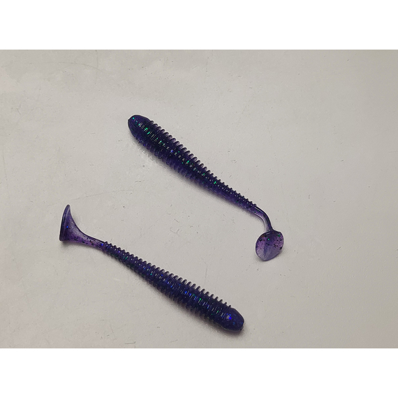 Силікон Keitech Swing Impact 2" (12 шт/упак), колір:408 electric june bug, Довжина силікону: 2" (5.1 см), Колір силікону: 408 Electric June Bug, фото , изображение 4