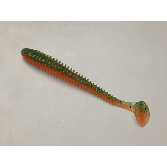 Силікон Keitech Swing Impact 4" (8 шт/упак), колір:pal#11 rotten carrot, Довжина силікону: 4" (10.2 см), Колір силікону: PAL#11 Rotten Carrot, фото , изображение 2