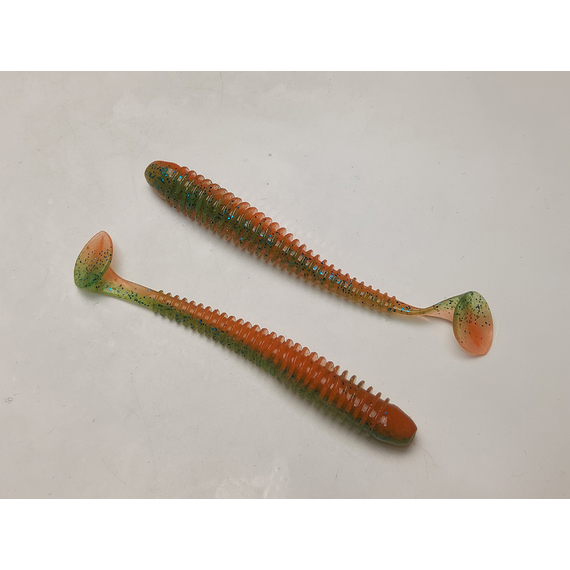 Силікон Keitech Swing Impact 4" (8 шт/упак), колір:pal#11 rotten carrot, Довжина силікону: 4" (10.2 см), Колір силікону: PAL#11 Rotten Carrot, фото , изображение 4