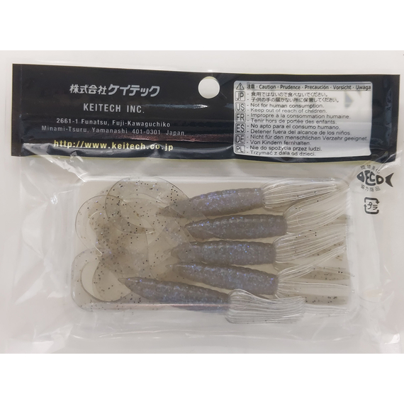 Силікон Keitech Little Spider 3.5" (5 шт/уп), колір:440 electric shad, Довжина силікону: 3.5" (8.9 см), Колір силікону: 440 Electric Shad, фото , изображение 7