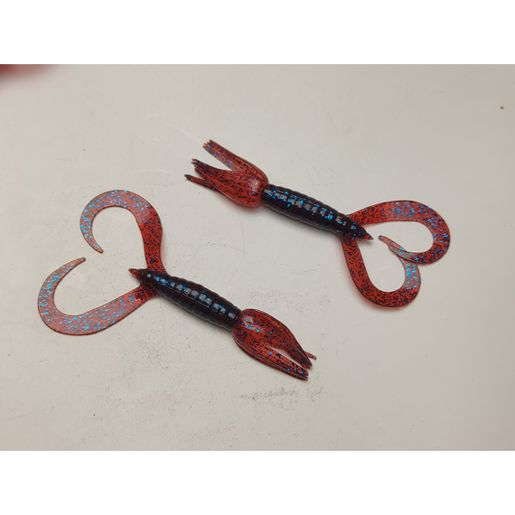 Силікон Keitech Little Spider 3.5" (5 шт/уп), колір:ea#03 grape, Довжина силікону: 3.5" (8.9 см), Колір силікону: EA#03 Grape, фото , изображение 3