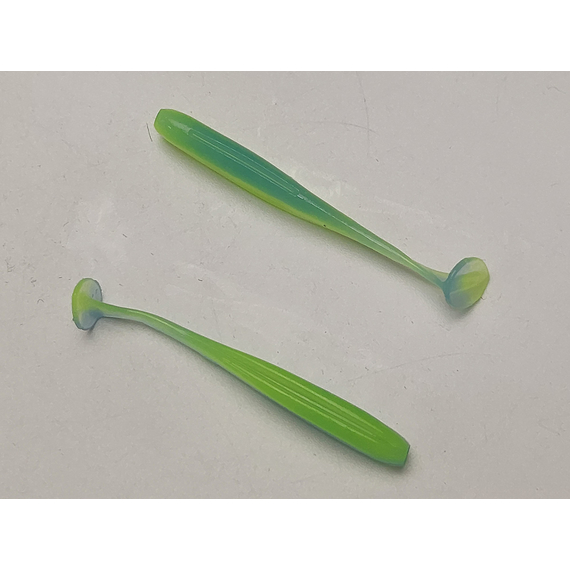 Силикон Keitech Easy Shiner 2" (12 шт/упак) ц:pal#03 ice chartreuse, Длина силикона: 2" (5.1 см), Расцветка силикона: EA#13 Ice Chartreuse, фото , изображение 5