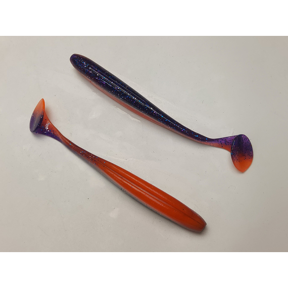 Силікон Keitech Easy Shiner 4.5" (6 шт/упак), колір:pal#09 violet fire, Довжина силікону: 4.5" (11.4 см), Колір силікону: PAL#09 Violet Fire, фото , изображение 15