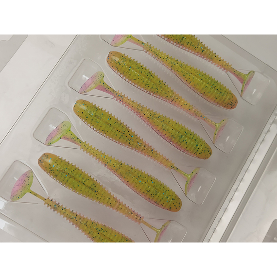 Силікон Keitech Swing Impact FAT 2.8" (8 шт/упак), колір:ea#16 cotton candy blue f, Довжина силікону: 2.8" (7.1 см), Колір силікону: ea#16 cotton candy blue f, фото , изображение 6