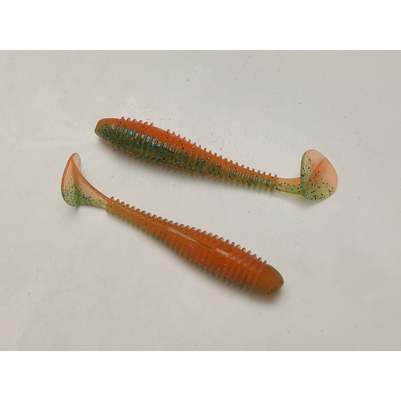 Силікон Keitech Swing Impact FAT 2.8" (8 шт/упак), колір:pal#11 rotten carrot, Довжина силікону: 2.8" (7.1 см), Колір силікону: PAL#11 Rotten Carrot, фото , изображение 5