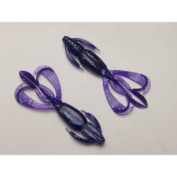 Силікон Keitech Crazy Flapper 3.6" (7 шт/упак), колір: ea#04 violet, Довжина силікону: 3.6" (9.1 см), Колір силікону: EA#04 Violet, фото , изображение 3