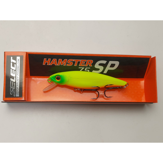 Воблер Select Hamster 75SP 75mm 10.4g #01 (0.8-1.0m), Размер/Вес: 75mm/10g, Цвет воблера: col.01, фото , изображение 3